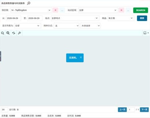 报表画面
